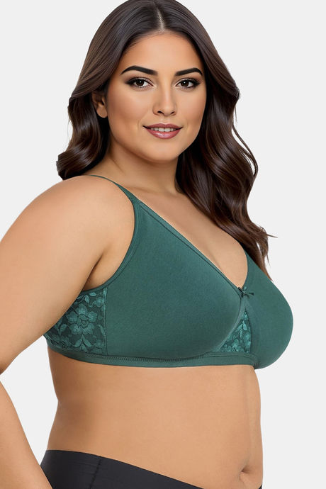 Zivame True Curv Double Layered Non Wired Full Coverage Super Support Bra - Botanical Garden — image 3
